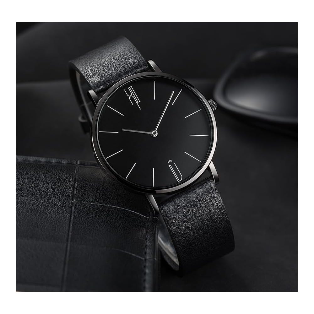 Black Leather Watch – Elegant & Timeless Design