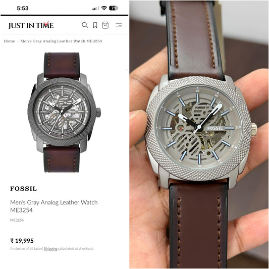Fossil Everett Skeleton ME3207 – Automatic Watch