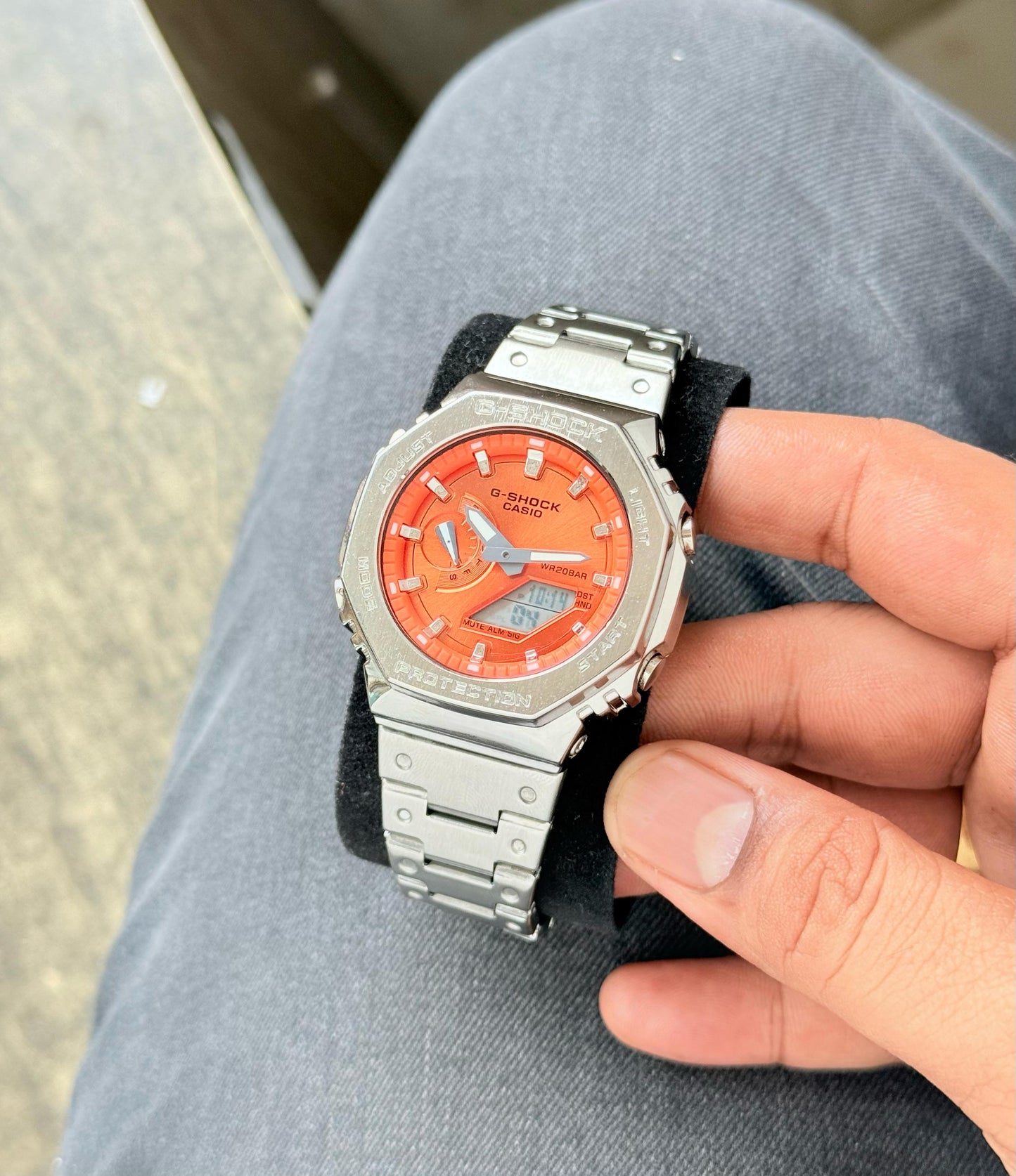 G-Shock GM2100 Orange Metal Watch